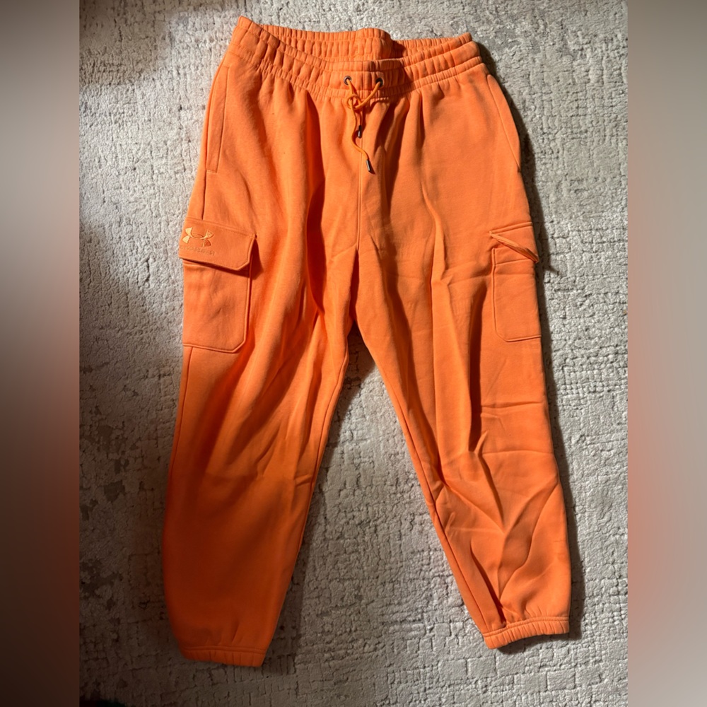 Under Armour Orange Track Pants